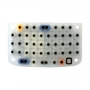 Keypad, 46-key, rubber, translucent, Intermec, CN3