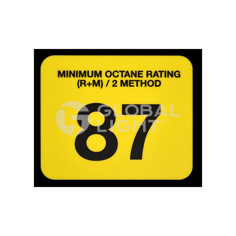 Gilbarco Advantage® Generic Octane Overlay 87", Gilbarco Advantage® Generic Octane Overlay 87",