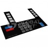 T50038-132A, GL5231,  Etiqueta con adhesivo para teclado para Gilbarco Advantage® Citgo®