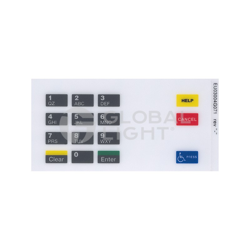 EU03004G071 , GL5255, Gilbarco Eclipse, Encore, Shell Overlay EU03004G071 , GL5255, Gilbarco Eclipse, Encore, Shell Overlay
