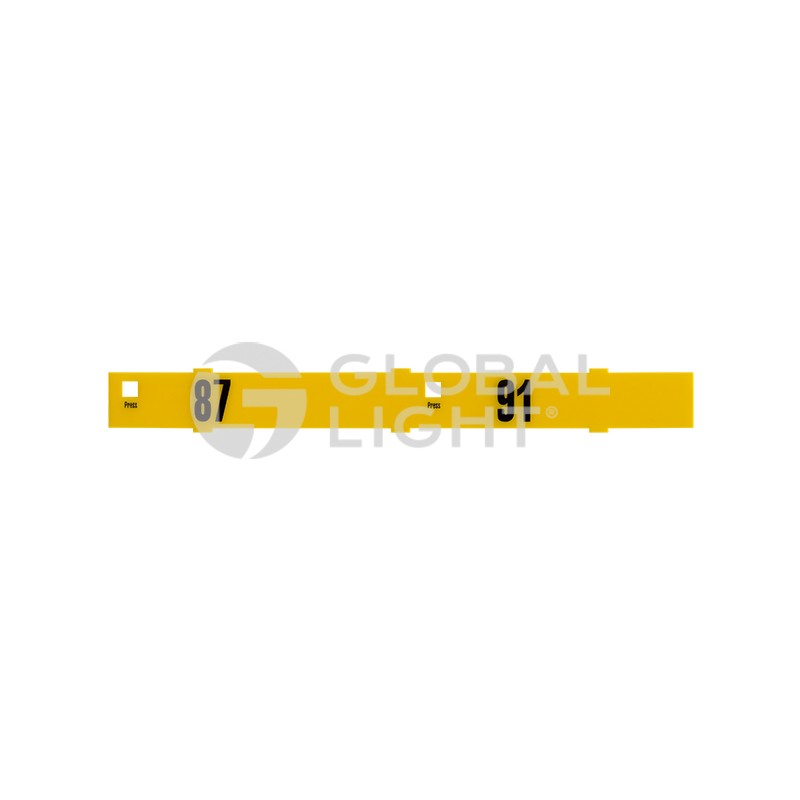 87' & 91' Octane Overlay strip for Wayne Vista push to start bars. 87' & 91' Octane Overlay strip for Wayne Vista push to start bars.