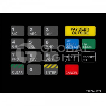 T18724-1074, GL5324, Gilbarco Advantage, Racetrac Overlay