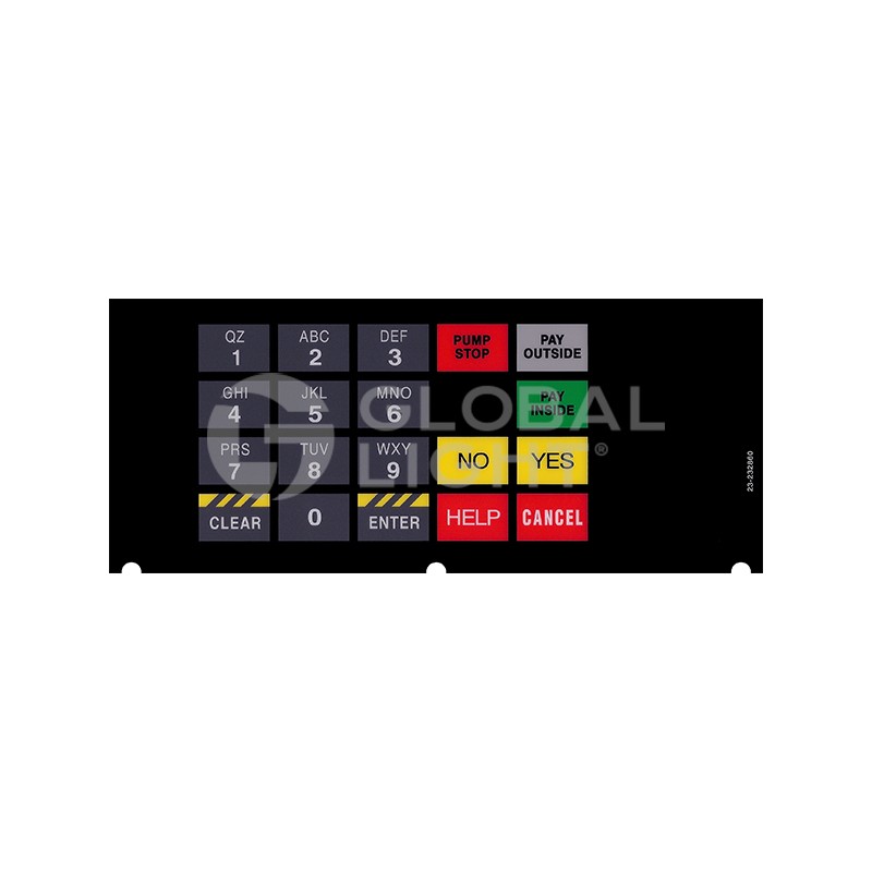 23-232860, GL5354, Tokheim & Schlumberger Premier, Overlay 23-232860, GL5354, Tokheim & Schlumberger Premier, Overlay