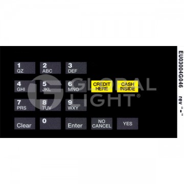 EU03004G046, Gilbarco Encore® BP®/Amoco® Keypad Overlay