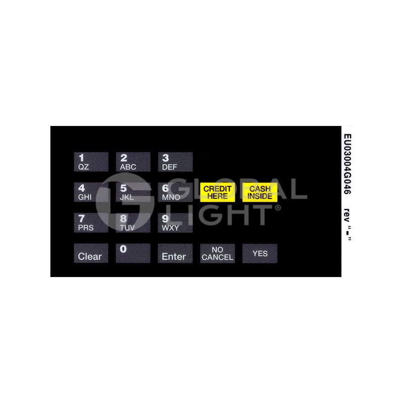EU03004G046, Gilbarco Encore® BP®/Amoco® Keypad Overlay EU03004G046, Gilbarco Encore® BP®/Amoco® Keypad Overlay