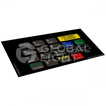 T50064-1074, Gilbarco Advantage® RaceTrac® CRIND Keypad Overlay