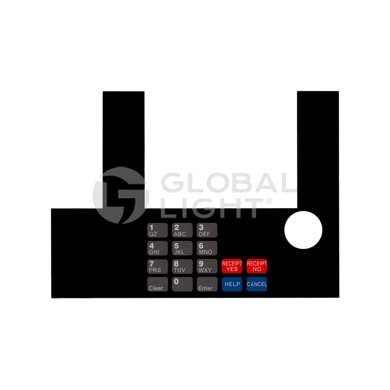 T50038-70, Gilbarco Advantage® EMRO® InfoScreen Keypad Overlay
