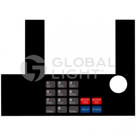 T50038-70, Gilbarco Advantage® EMRO® InfoScreen Keypad Overlay