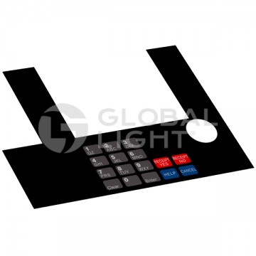 T50038-70, Gilbarco Advantage® EMRO® InfoScreen Keypad Overlay