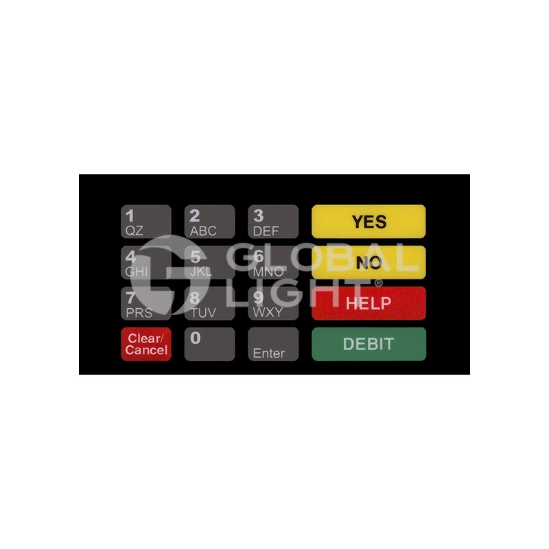 Gilbarco Advantage, Keypad Overlay, Made to Replace: T50067-1076 Gilbarco Advantage, Keypad Overlay, Made to Replace: T50067-1076
