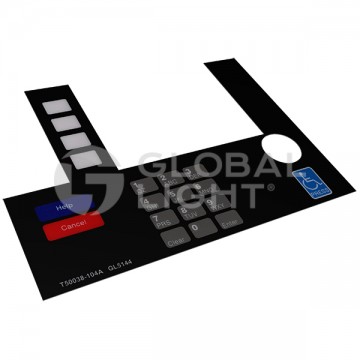 T50038-104A, GL5144, Gilbarco Advantage, Screen Overlay