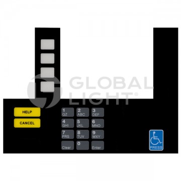 T50038-102A, Gilbarco Advantage® UNOCAL® InfoScreen Keypad Overlay