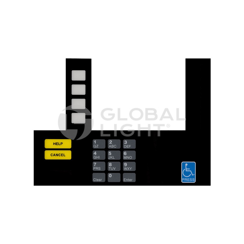 T50038-102A, Gilbarco Advantage® UNOCAL® InfoScreen Keypad Overlay T50038-102A, Gilbarco Advantage® UNOCAL® InfoScreen Keypad Overlay