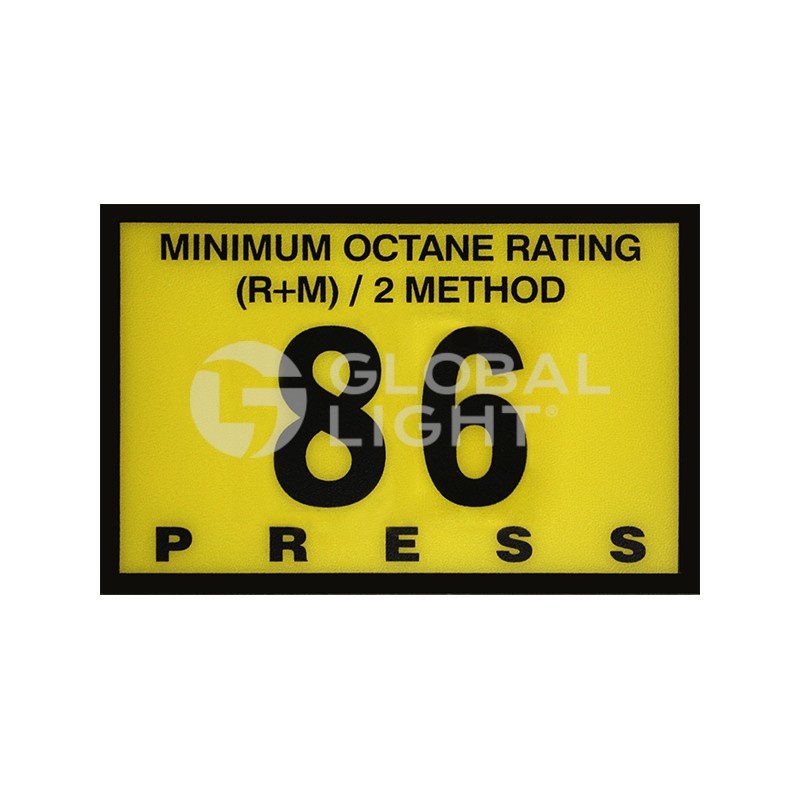 R60030-G86, Gilbarco Advantage® 86 Octane Overlay R60030-G86, Gilbarco Advantage® 86 Octane Overlay