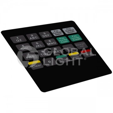 ENE1701G013, Overlay made to fit Gilbarco Encore S® ADA CRIND Keypad - Texaco®