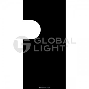 EN04001G001, Gilbarco Encore® Standard Left Display Blank Overlay