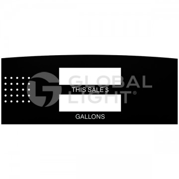 EN02002G004, Gilbarco Encore® Standard CRIND Main Display Overlay
