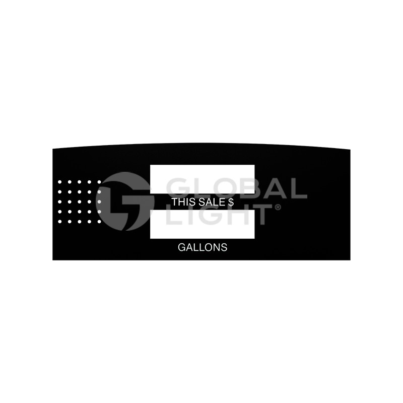 EN02002G004, Gilbarco Encore® Standard CRIND Main Display Overlay EN02002G004, Gilbarco Encore® Standard CRIND Main Display Overlay