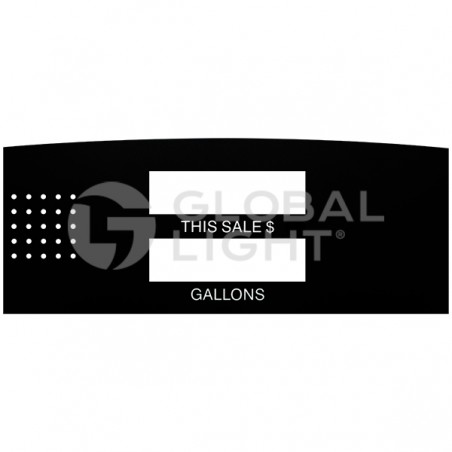 EN02002G004, Gilbarco Encore® Standard CRIND Main Display Overlay