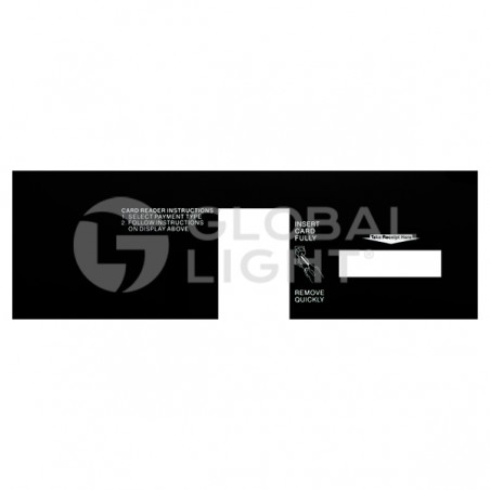 EN06006G001 , Gilbarco Encore® Standard CRIND Option Panel Overlay (with receipt door)