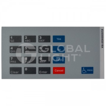 EU03004G016A, Gilbarco Encore® Chevron® CRIND Keypad Overlay