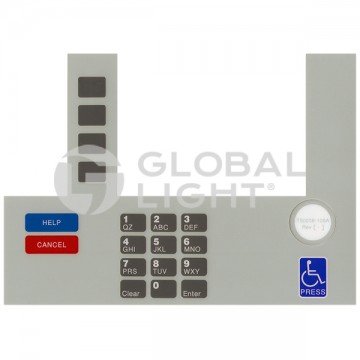 T50038-108A, Gilbarco Advantage® Chevron® InfoScreen Keypad Overlay