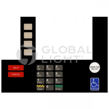T50038-103A, GL5185, Gilbarco Advantage, Overlya