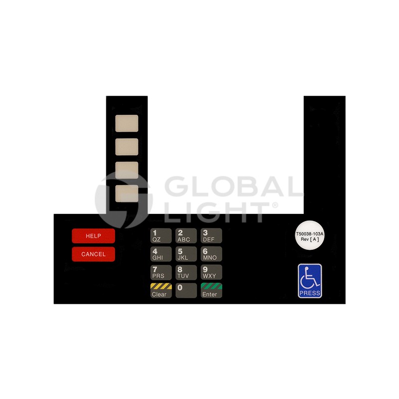 T50038-103A, GL5185, Gilbarco Advantage, Overlya