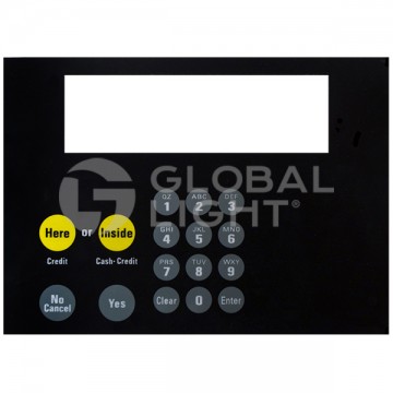 Keypad Overlay  with adhesive