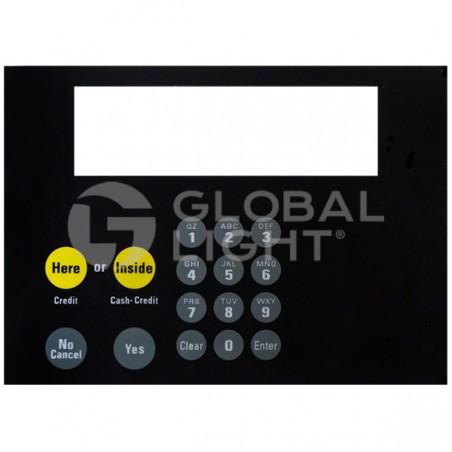 Keypad Overlay  with adhesive