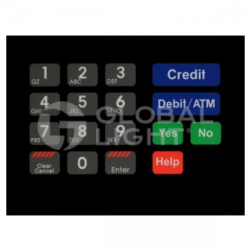 T18724-73, Gilbarco Encore® Mobil® CRIND Overlay, 16 position