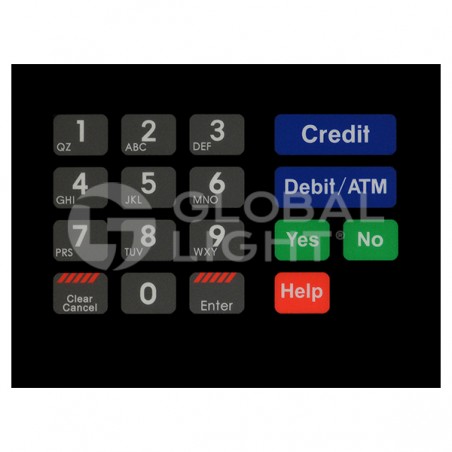 T18724-73, Gilbarco Encore® Mobil® CRIND Overlay, 16 position