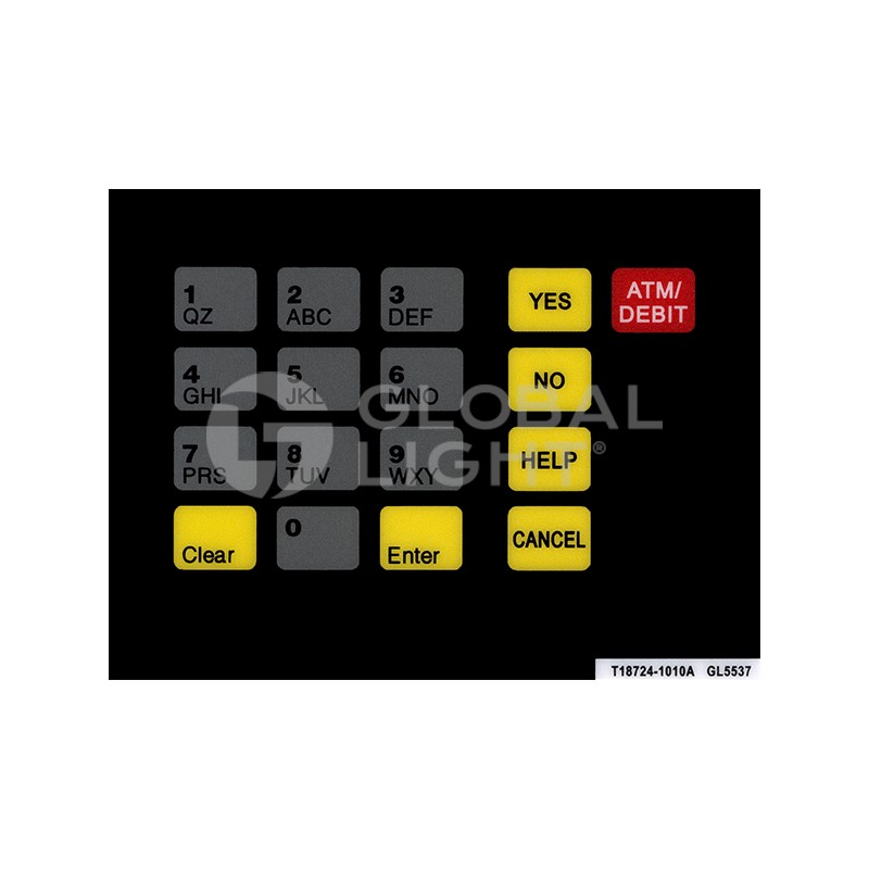 T18724-1010A, GL5537, Gilbarco Advantage, Unocal Overlay T18724-1010A, GL5537, Gilbarco Advantage, Unocal Overlay