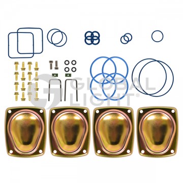 WU0016336-0001, Wayne® iMeter® Aggressive Fuels Service Kit, includes metal plates, hardware and O-rings