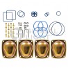 WU0016336-0001, Wayne® iMeter® Aggressive Fuels Service Kit, includes metal plates, hardware and O-rings
