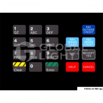 T18724-05, GL5100, Gilbarco Advantage, Generic Overlay