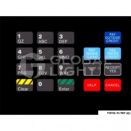 T18724-05, GL5100, Gilbarco Advantage, Generic Overlay