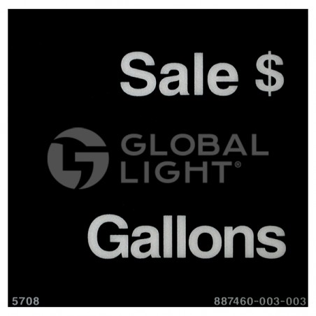 Replace: Wayne Ovation Sales/Gallon Main Display Overlay