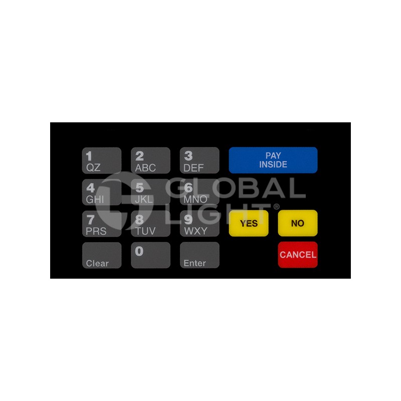 Replace: Gilbarco Advantage Holiday CRIND Keypad Overlay (works with T19760-10)