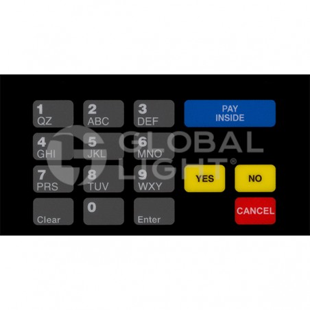 Replace: Gilbarco Advantage Holiday CRIND Keypad Overlay (works with T19760-10)