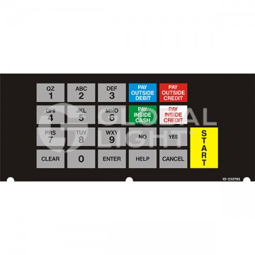 Replace: Tokheim Premier B® TurkeyHill® 4 x 6 Keypad Overlay