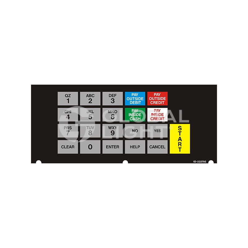 Replace: Tokheim Premier B® TurkeyHill® 4 x 6 Keypad Overlay Replace: Tokheim Premier B® TurkeyHill® 4 x 6 Keypad Overlay