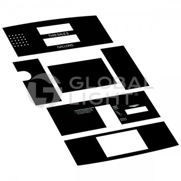 ENE0301G001 Encore Monochrome Overlay Gilbarco EU01003G001 10 Pack 