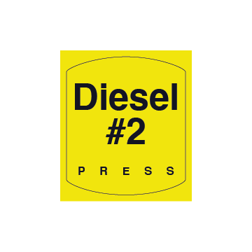 Gilbarco encore S DIESEL 2 Button Octane Decal